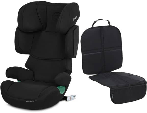 Cybex Solution X i-Fix Autostol inkl. Beemoo Sædebeskytter Lux, Pure Black