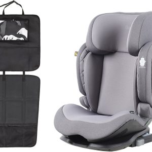 Beemoo Recline i-Size Autostol inkl. 3-in-1 Sædebeskyttelse, Mineral Grey