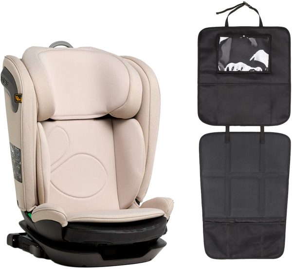 Beemoo Reform ISOFIX Autostol inkl. Beemoo 3-i-1 Sædebeskytter, Oat/Black