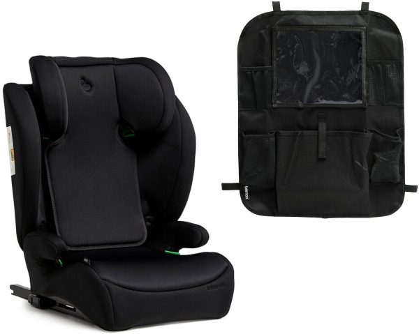 Beemoo Ride i-Size Autostol ISOFIX inkl. Beemoo Smart Organizer, Black Stone