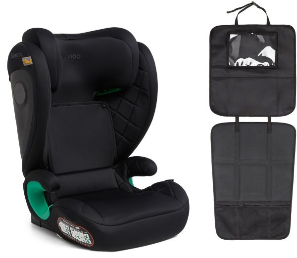 Beemoo Range i-Size Autostol inkl. 3-i-1 Sædebeskytter, Black Stone