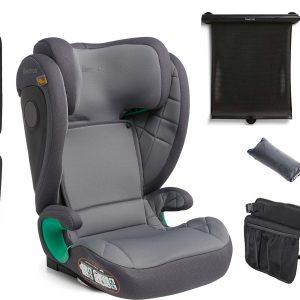Beemoo Range i-Size Autostol inkl. Tilbehør, Mineral Grey