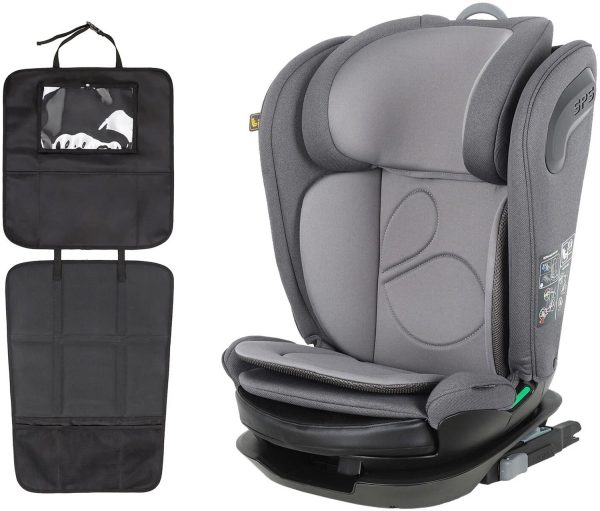 Beemoo Reform ISOFIX Autostol inkl. 3-i-1 Sædebeskytter, Mineral Grey