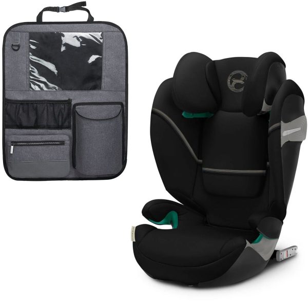 Cybex Solution S2 i-Fix Autostol inkl. Beemoo Deluxe Sædebeskytter, Moon Black