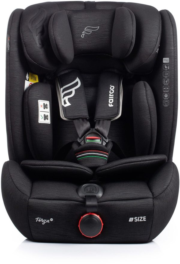 Fairgo Forza i-Size Autostol, Black Sand