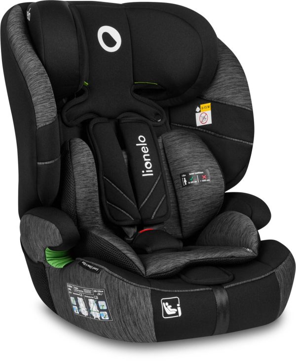 Lionelo LEVI ONE i-Size Autostol, Black Grey